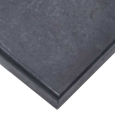 vidaXL Umbrella Base Black 15.7"x11"x1.6" Granite
