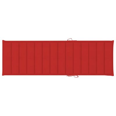 Red rectangular lounging mat