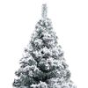 vidaXL Artificial Christmas Tree Green PVC 7.9 ft tall, 4.9 ft wide