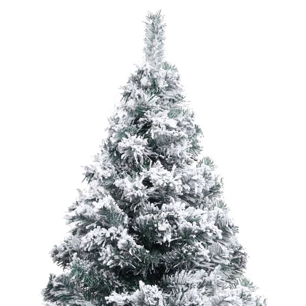 vidaXL Artificial Christmas Tree Green PVC 7.9 ft tall, 4.9 ft wide