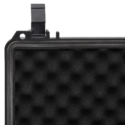 vidaXL Portable Flight Case Black 9.4"x7.5"x4.3" PP