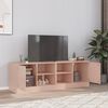 vidaXL TV Cabinet Set of 2 Pink Cold-rolled steel 26.4x15.4x17.3 in