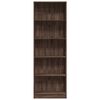 vidaXL Bookcase Brown Oak Engineered wood Tall Bookcase Rectangular