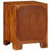 vidaXL Bedside Cabinet Set of 2 honey brown Solid acacia wood Compact