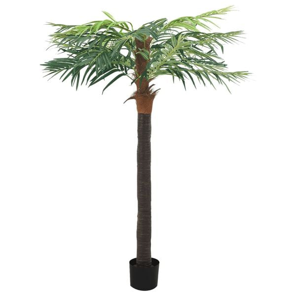 vidaXL Artificial Phoenix Palm Green Plastic, Solid wood Extra Tall