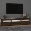 vidaXL TV Cabinet Brown Oak Engineered wood TV Cabinet Rectangular