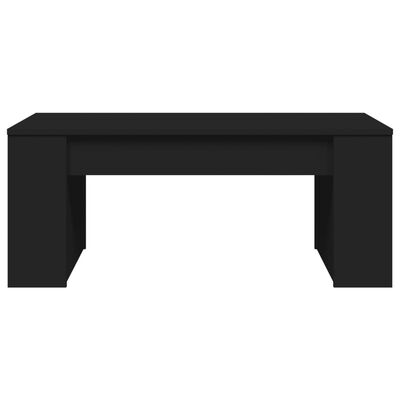 vidaXL Coffee Table Black 40.2"x21.7"x16.5" Engineered Wood