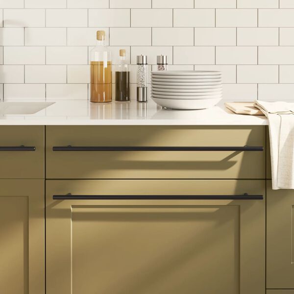 vidaXL Cabinet Handle Set of 20 Black