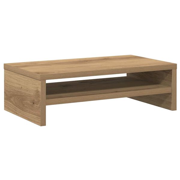 vidaXL Monitor Stand Artisan oak Engineered wood Medium Monitor Stand