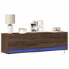 vidaXL TV Wall Cabinet Brown Oak Engineered Wood
