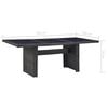 vidaXL Outdoor Dining Set Black and dark grey