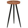 vidaXL Bar Table Honey-colored, Black Solid Acacia wood Medium