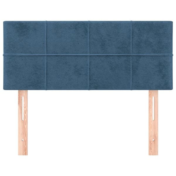 vidaXL Headboard Dark Blue 35.4"x2"x30.7"/34.6" Velvet