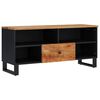vidaXL TV Cabinet Natural wood and black