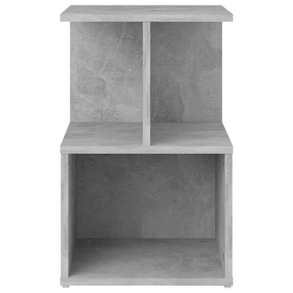 vidaXL Bedside Cabinet Concrete Grey Engineered Wood Small