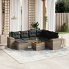vidaXL Garden Sofa Set Grey, Dark Grey