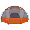 vidaXL Camping Tent Gray and orange 475 x 475 x 235 cm Polyester