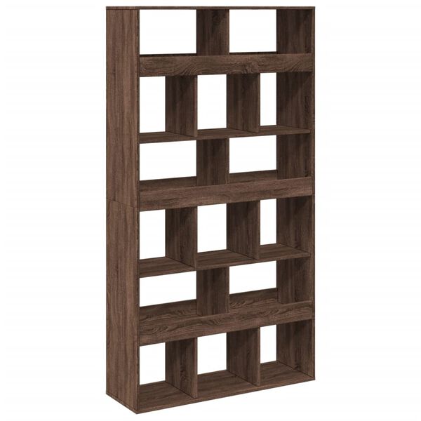 vidaXL Room Divider Brown oak Engineered wood 39.4 x 13.0 x 73.8 in