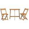 vidaXL Bistro Set 3 pcs Brown solid acacia wood