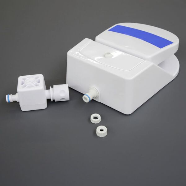 Kerbl Water Fountain Bubble White and Blue Plastic Small