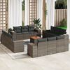 vidaXL Garden Sofa Set Grey