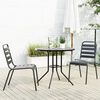 vidaXL Garden Chair Set Charcoal