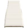 vidaXL Sun Lounger Set of 2 Beige PE rattan Large
