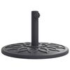 vidaXL Parasol Base Black PE (Polyethylene) and concrete 26.5 lbs