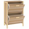 vidaXL Shoe Cabinet 22.6x13.0x31.5" Engineered Wood