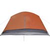 vidaXL Family Tent with Porch 6-Person Gray and Orange Waterproof
