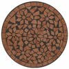 vidaXL Mosaic Bistro Table Terracotta Powder-coated iron 19.7 in x 27.6 in