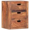 vidaXL Bedside Cabinet 15.7"x11.8"x19.7" Solid Acacia Wood