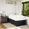vidaXL Bed Frame Black Velvet, plywood, engineered wood Twin Bed Frame