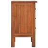 vidaXL Bedside Cabinet Natural Teak Solid teak wood Compact