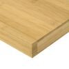 vidaXL Wall Shelf Bamboo with natural grain Varnished Bamboo