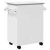 vidaXL Kitchen Trolley "BODO" White 28.3x17.7x31.5"