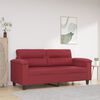 vidaXL 2-seater Sofa Wine red