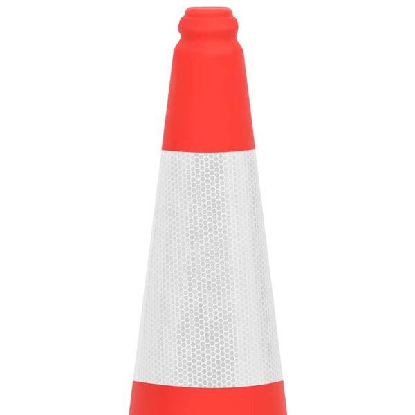 vidaXL Reflective Traffic Cones with Heavy Bases 10 pcs 29.5 "