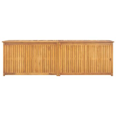 vidaXL Patio Box 68.9"x19.7"x21.7" Solid Wood Teak