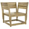 vidaXL Garden Lounge Set Natural wood Treated solid pine wood Large