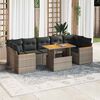 vidaXL Garden Sofa Set Grey