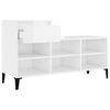 vidaXL Shoe Cabinet High gloss white Engineered wood Medium Shoe Cabinet