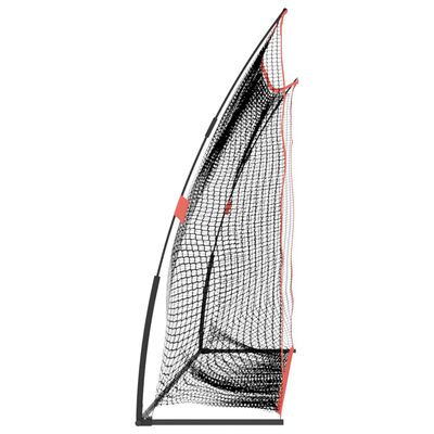 vidaXL Golf Practice Net Black and Red 120.1"x35.8"x83.9" Polyester