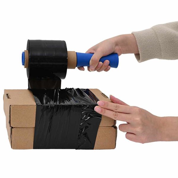 vidaXL Stretch Films 10 pcs Black 23 &micro;m 3.9 " x 984.3 '