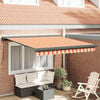 vidaXL Retractable Awning Yellow and White