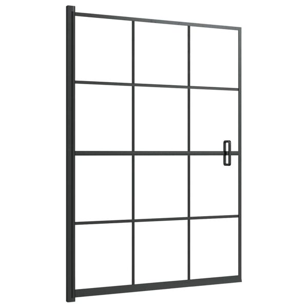 vidaXL Shower Enclosure ESG 39.4"x55.1" Black