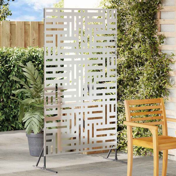 vidaXL Privacy Screen Grey 39.37 x 19.69 x 70.87 in Steel