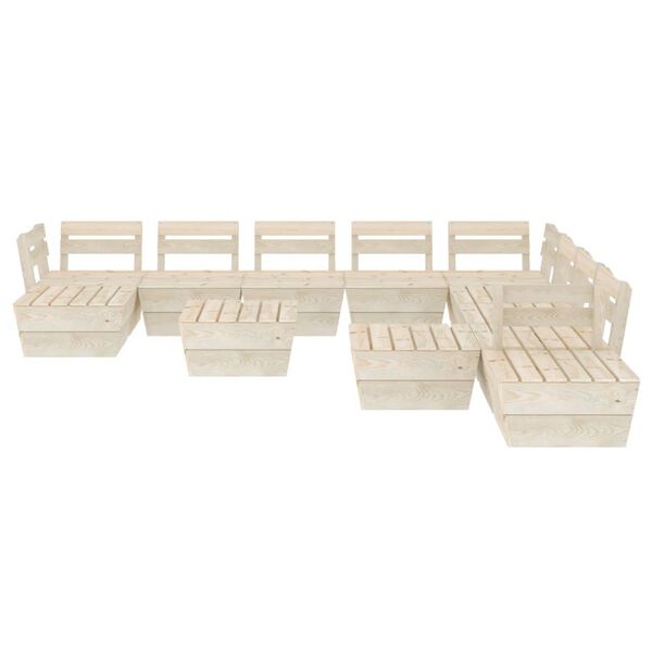 vidaXL Garden Lounge Set Natural Spruce Treated spruce wood