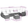 vidaXL Garden Sofa Set Grey