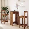 vidaXL Bar Table Old wood Engineered wood Tall Durable Bar Table